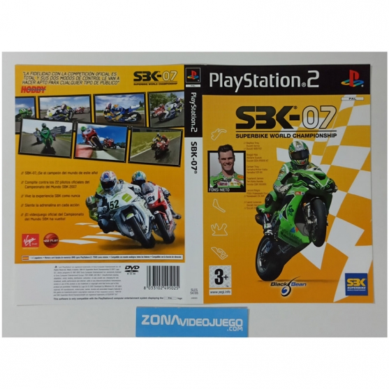 Caratula Original Sbk 07, Playstation 2