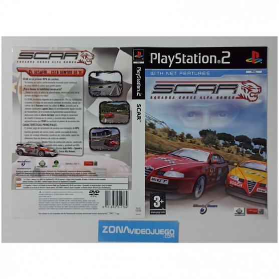 Caratula Original Scar, Playstation 2