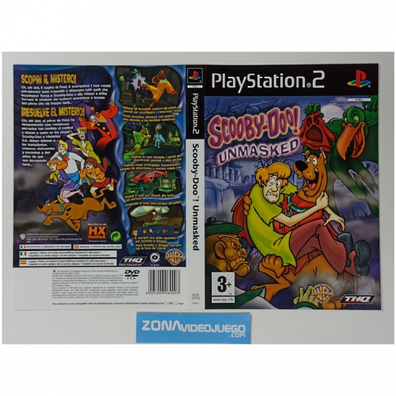 Caratula Original Scooby-Doo! Unmasked, Playstation 2