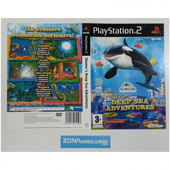 Caratula Original Shamu's Deep Sea Adventures, Playstation 2