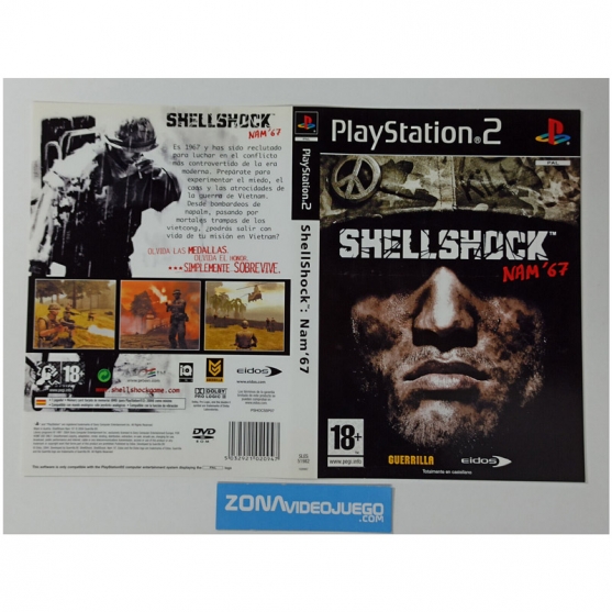 Caratula Original ShellShock Nam'67, Playstation 2