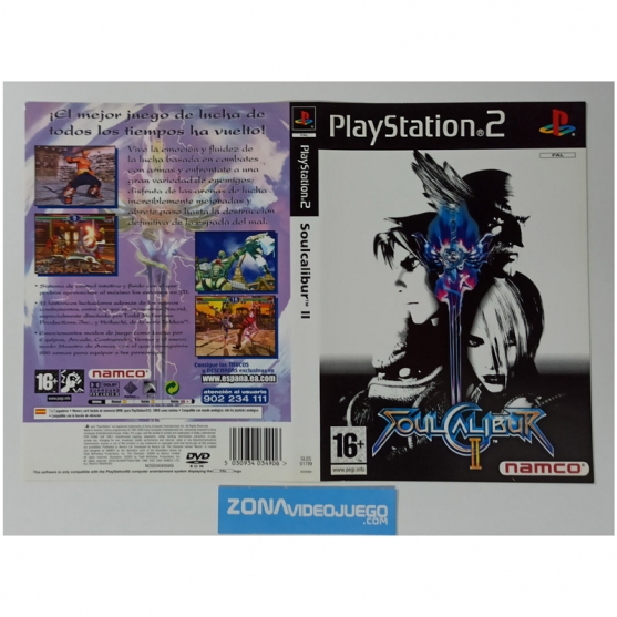 Caratula Original Soul Calibur II, Playstation 2