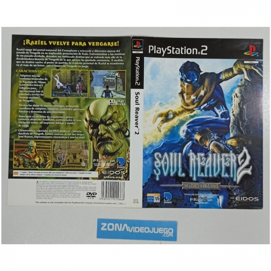 Caratula Original Soul Reaver 2, Playstation 2