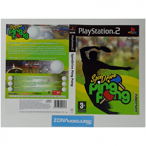Caratula Original Spindrive Ping Pong, Playstation 2