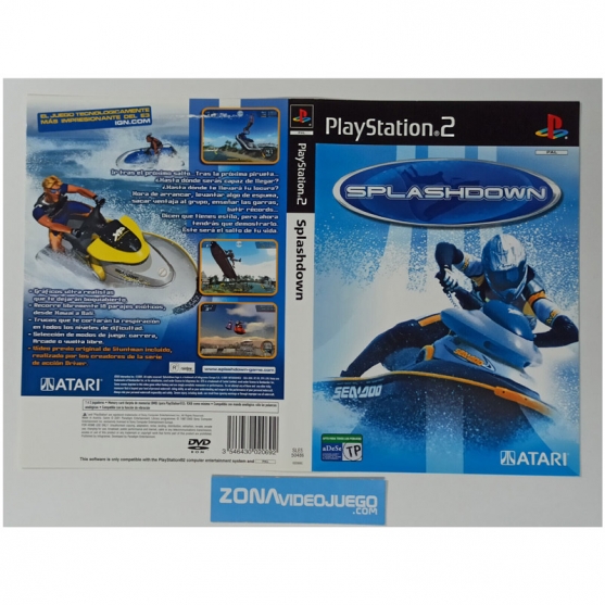Caratula Original Splashdown, Playstation 2