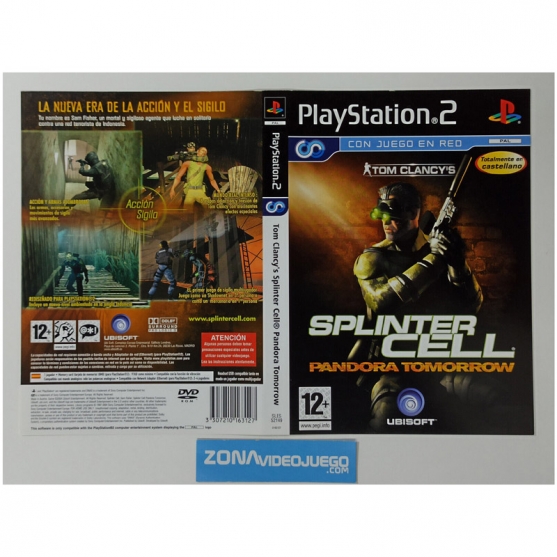 Caratula Original Splinter Cell Pandora Tomorrow, Playstation 2