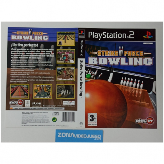 Caratula Original Strike force bowling, Playstation 2
