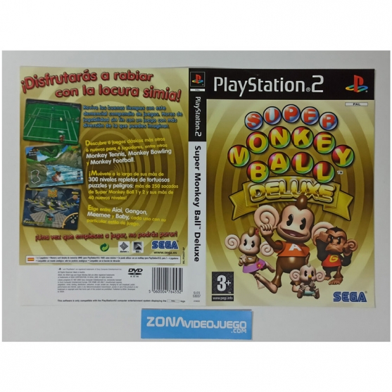 Caratula Original Super Monkey Ball, Playstation 2