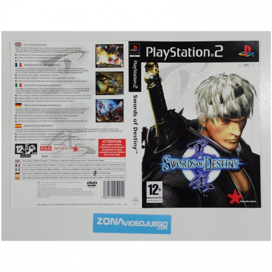 Caratula Original Swords of Destiny, Playstation 2