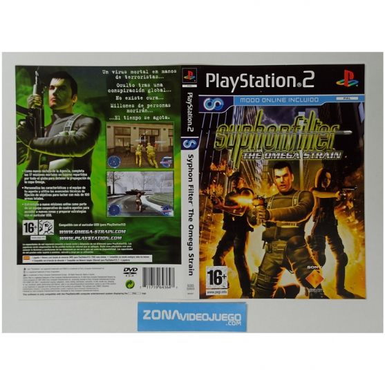 Caratula Original Syphon Filter The Omega Strain, Playstation 2