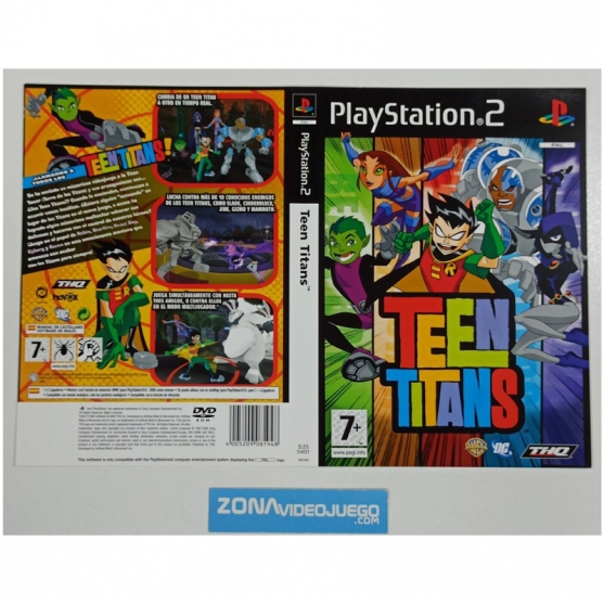 Caratula Original Teen Titans, Playstation 2