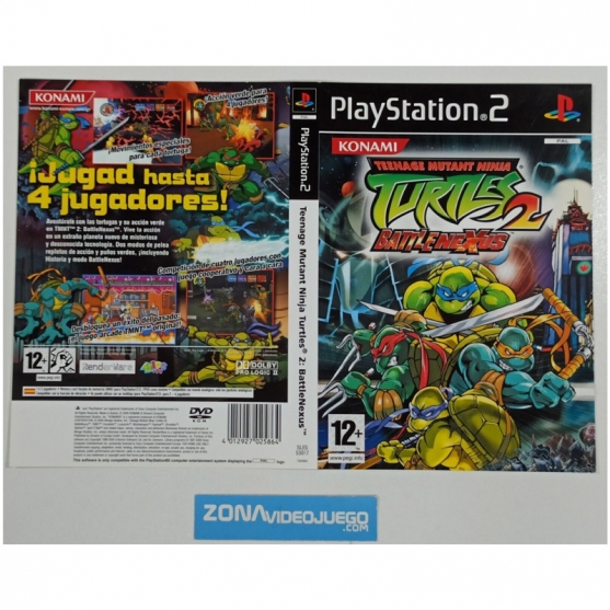 Caratula Original Teenage Mutant Ninja Turtles 2: Battle Nexus, Playstation 2