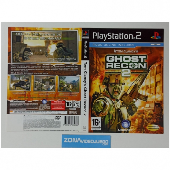 Caratula Original Tom Clancy's Ghost Recon 2, Playstation 2