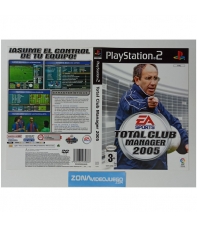 Caratula Original Total Club Manager 2005, Playstation 2