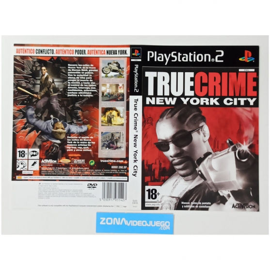 Caratula Original True Crime New York City, Playstation 2