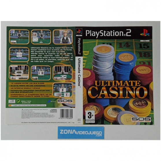 Caratula Original Ultimate Casino, Playstation 2