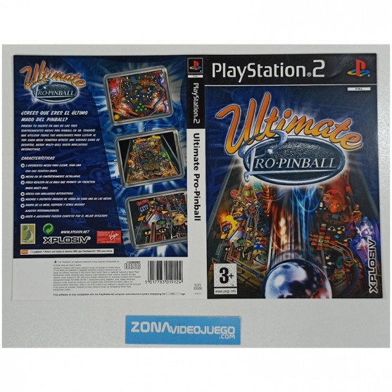 Caratula Original Ultimate pro-pinball, Playstation 2
