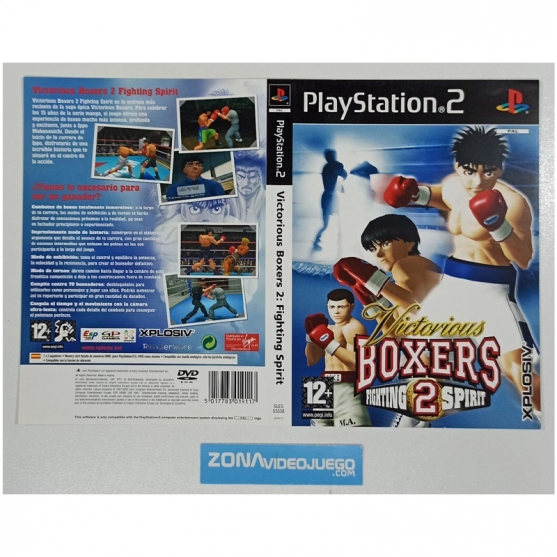Caratula Original Victorious Boxers 2 Fighting, Playstation 2
