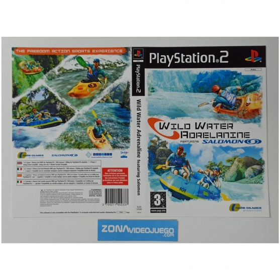 Caratula Original Wild Water Adrenaline Salomon, Playstation 2