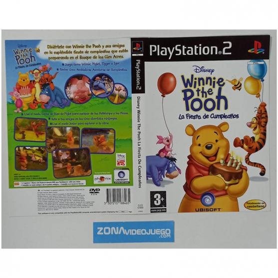 Caratula Original Winnie the Pooh Cumpleaños, Playstation 2
