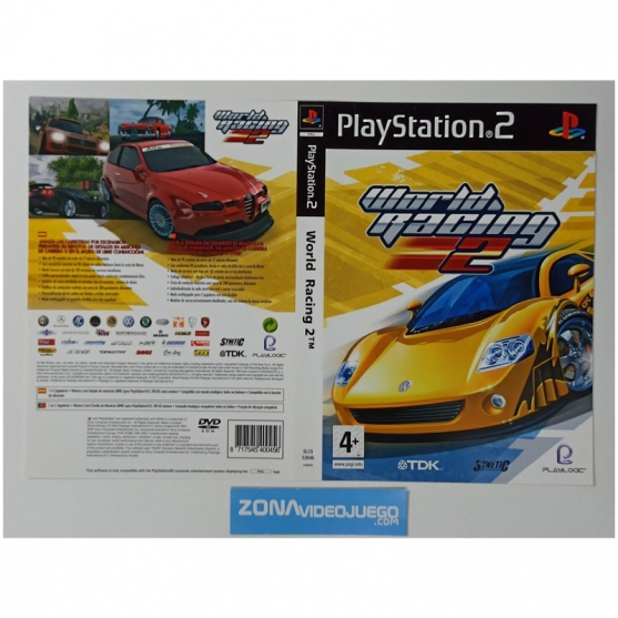 Caratula Original World Racing 2, Playstation 2