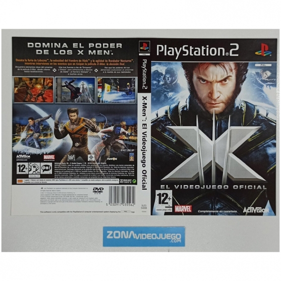 Caratula Original X-Men El videojuego Oficial, Playstation 2
