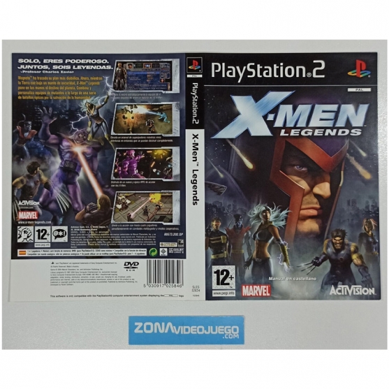 Caratula Original X-Men Legends, Playstation 2