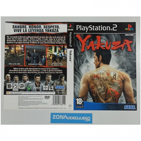 Caratula Original Yakuza, Playstation 2