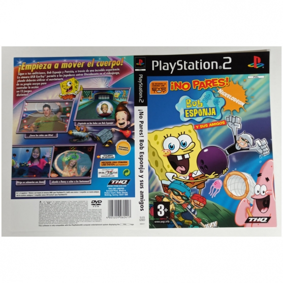 Caratula Original No Pares! Bob Esponja y sus amigos, Playstation 2