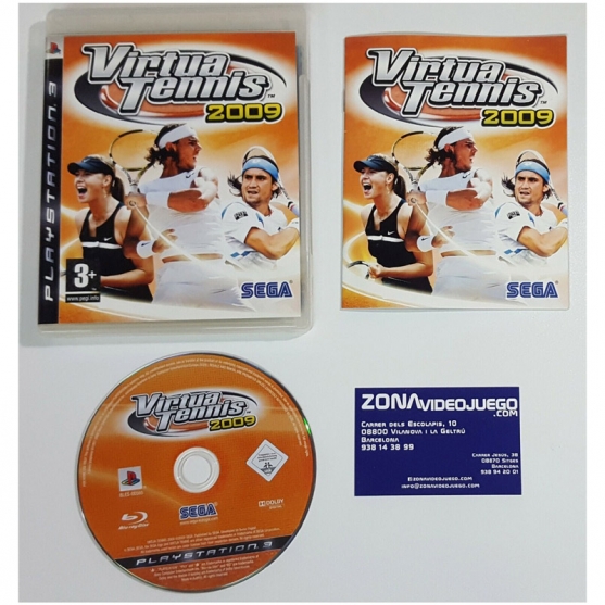 Virtua Tennis 2009, PLAYSTATION 3, PAL-ESP