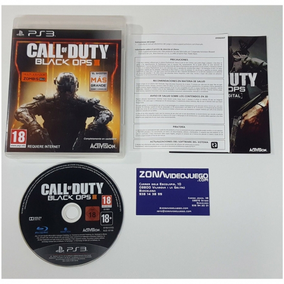Call of Duty Black Ops III, Playstation 3, Pal-Esp