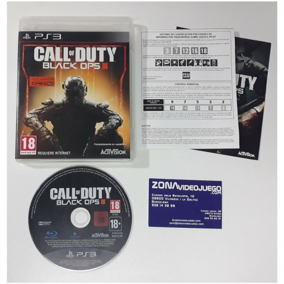 Call of Duty Black Ops III, Playstation 3, Pal-Esp
