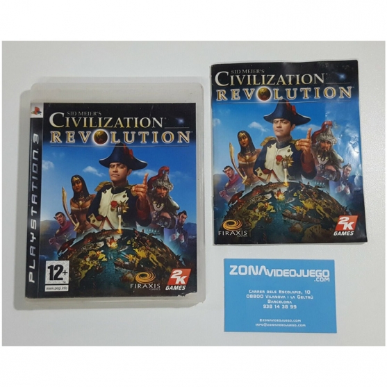 Caja y Manual Civilization Revolution, Playstation 3. Pal-Esp, NO LLEVA JUEGO