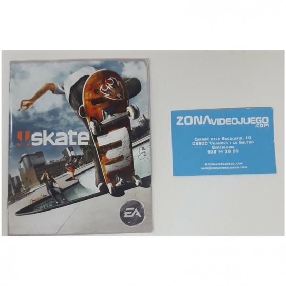 Manual Skate 3, Playstation 3. Pal-Esp, NO LLEVA JUEGO