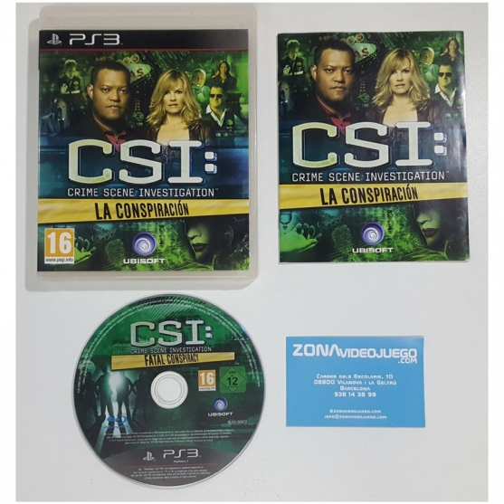 CSI La conspiración, Sony Playstation 3, Pal-esp