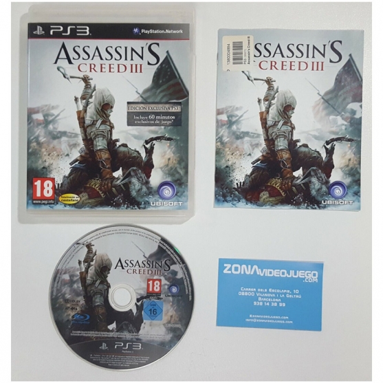 Assassin's Creed III, Sony Playstation 3, Pal-esp