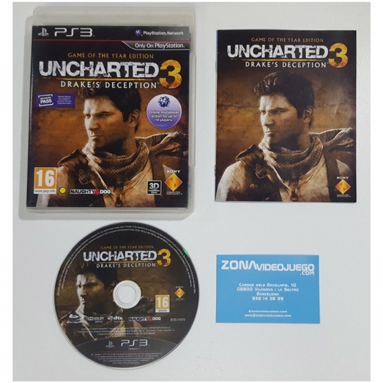 Uncharted 3 Drake's Deception Goty, Sony Playstation 3, Pal-uk