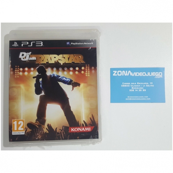 Def Jam Rapstar, Playstation 3, Pal-Esp