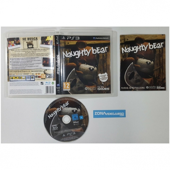 Naughty Bear, Sony Playstation 3, Pal-Esp