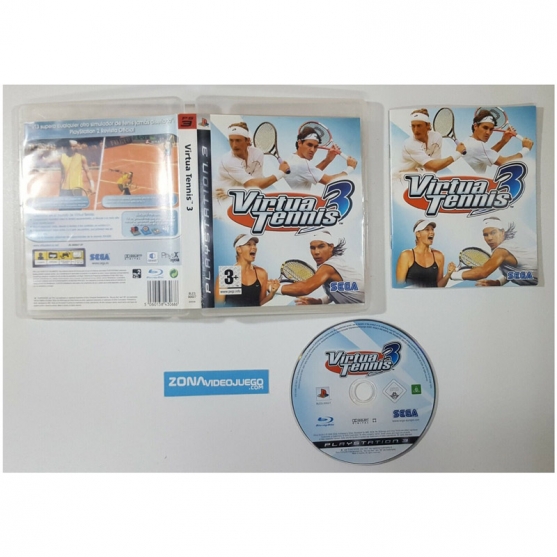 Virtua Tennis 3, Sony Playstation 3, Pal-Esp