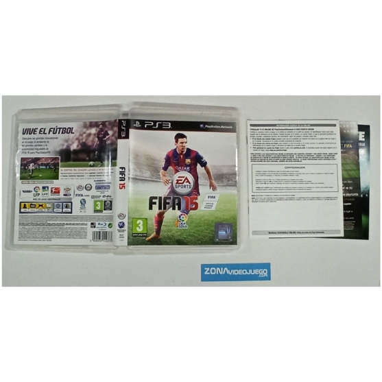 Caja y manual, Fifa 15, Playstation 3, Pal-Esp, SIN JUEGO