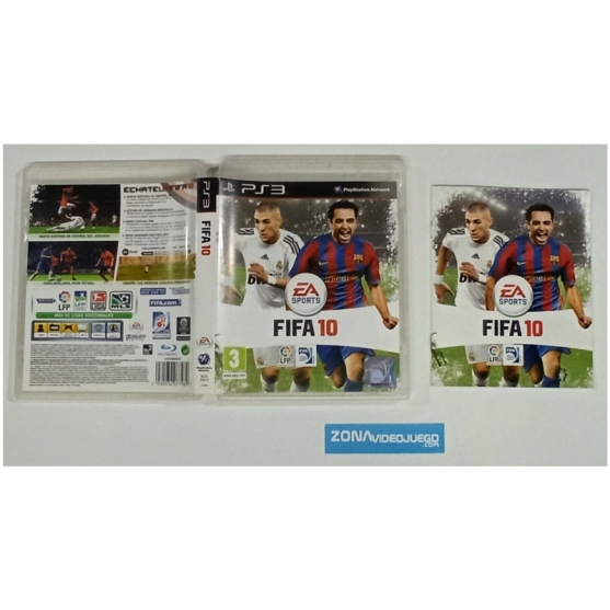 Caja y manual, Fifa 10, Playstation 3, Pal-Esp, SIN JUEGO