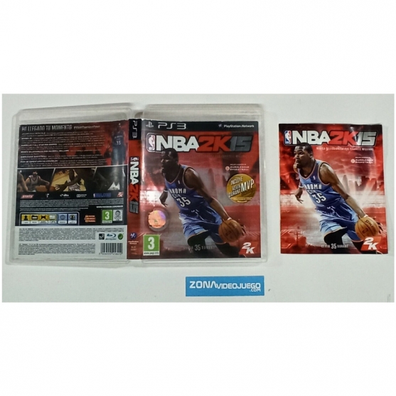Caja y manual, Nba 2k15, Playstation 3, Pal-Esp, SIN JUEGO