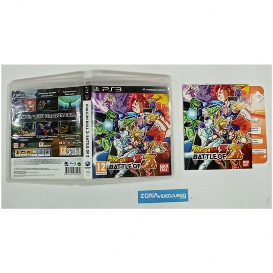 Caja y manual, Dragon Ball Z Battle of Z, Playstation 3, Pal-Eur, SIN JUEGO