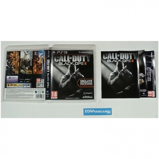 Caja y manual, Call of Duty Black Ops II, Playstation 3, Pal-Esp, SIN JUEGO