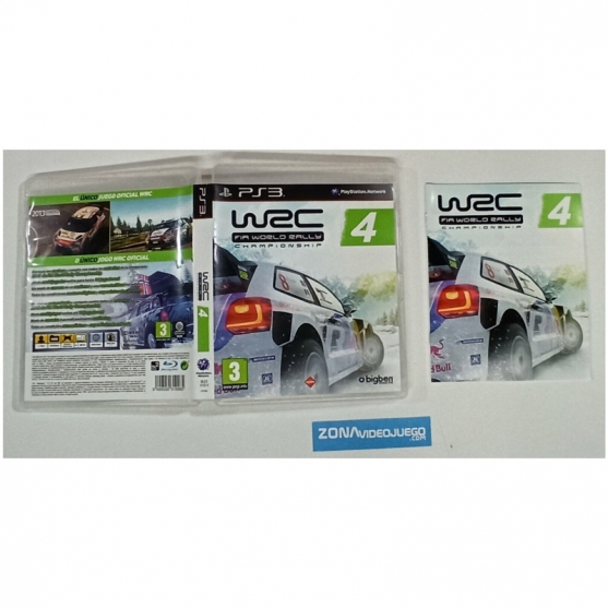 Caja y manual, Wrc 4, Playstation 3, Pal-Esp, SIN JUEGO