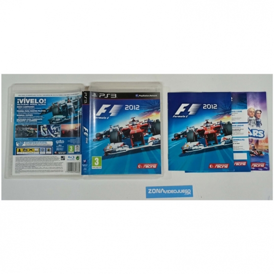 Caja y manual, F1 Formula 1 2012, Playstation 3, Pal-Esp, SIN JUEGO