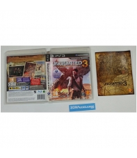 Caja y manual, Uncharted 3 l'illusion de Drake, PS3, Pal-fra, SIN JUEGO