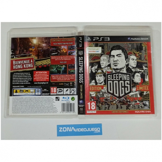 Caja vacia, Sleeping Dogs Edtion Limitee, Playstation 3, Pal-Fra, SIN JUEGO