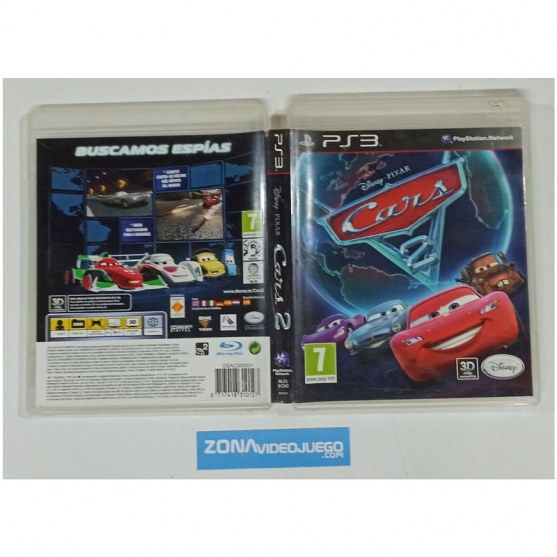 Caja vacia, Disney Pixar Cars 2, Playstation 3, Pal-Esp, SIN JUEGO